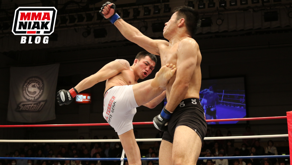 Mężczyzna podczas walki MMA
