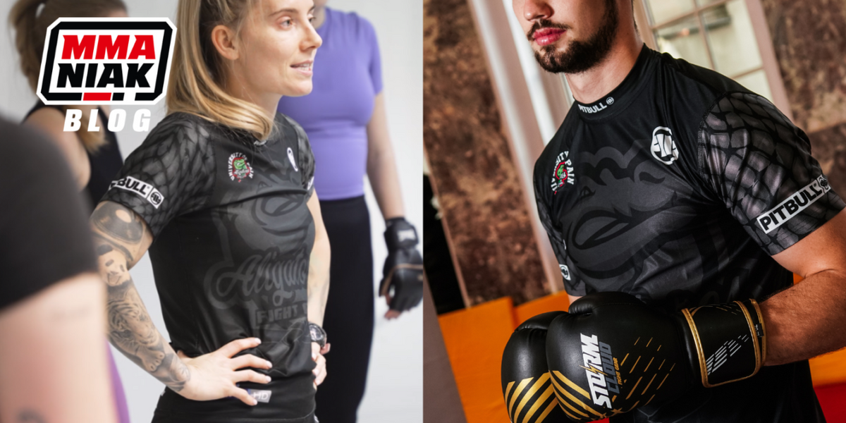 Kobieta i mężczyzna w rashguardzie