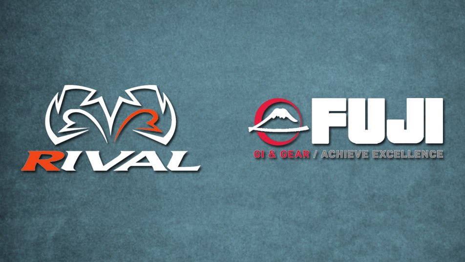 Logotypy marek Rival Boxing i Fuji