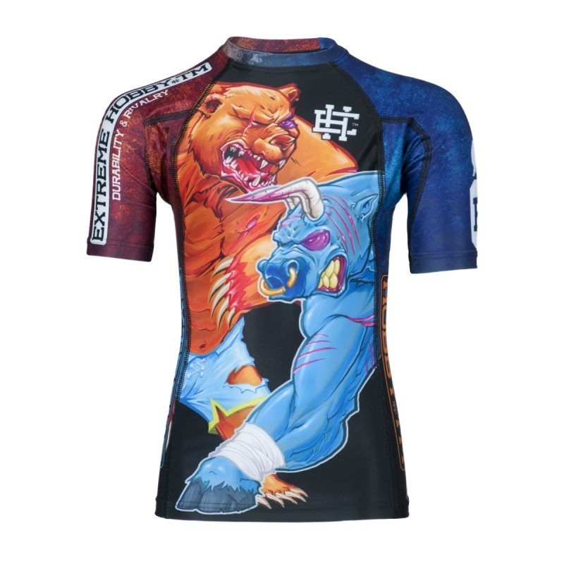 Extreme Hobby Rashguard Dziecięcy Bull&Bear Krótki Rękaw