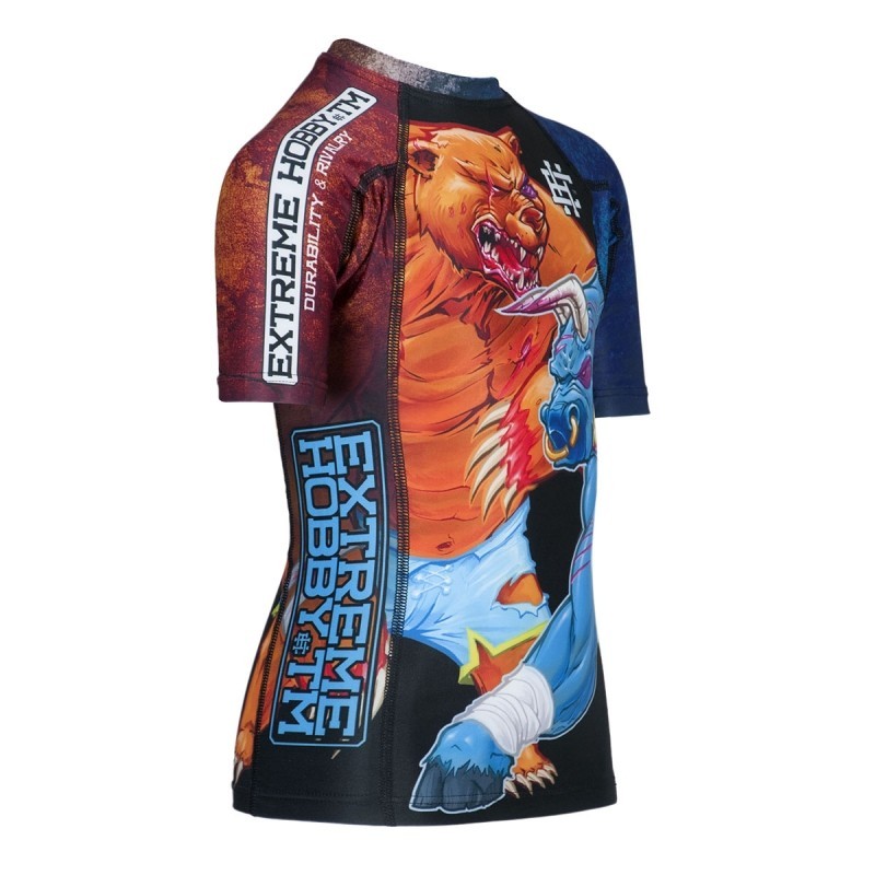 Extreme Hobby Rashguard Dziecięcy Bull&Bear Krótki Rękaw