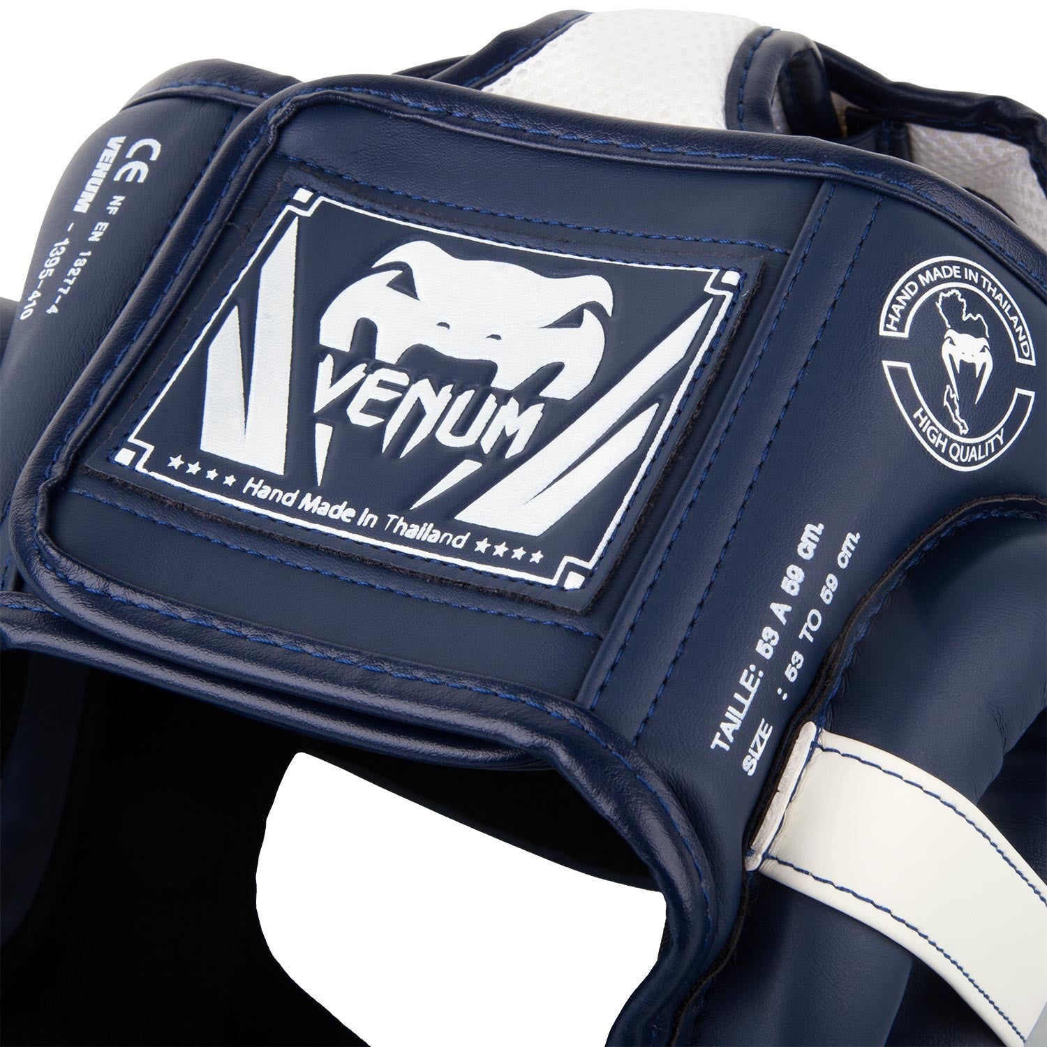Venum Kask Bokserski Elite Biały/Granatowy