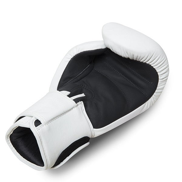 StormCloud Rękawice Muay Thai ze skóry naturalnej Blizzard Classic Białe
