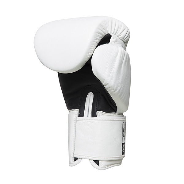 StormCloud Rękawice Muay Thai ze skóry naturalnej Blizzard Classic Białe