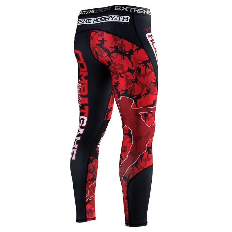 Extreme Hobby Legginsy Treningowe Męskie Red Warrior