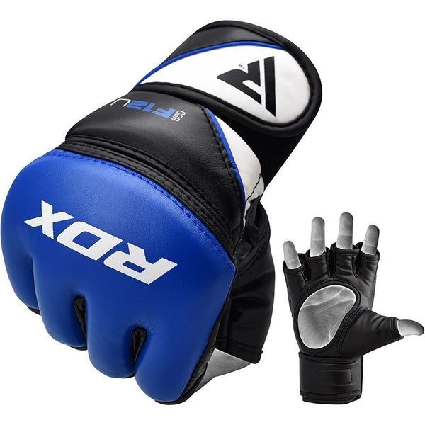 RDX Rękawice do MMA GGRF-12 Niebieskie