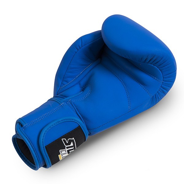 StormCloud Rękawice Muay Thai ze skóry naturalnej Blizzard Classic Niebieskie