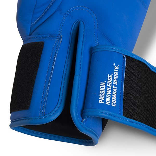 StormCloud Rękawice Muay Thai ze skóry naturalnej Blizzard Classic Niebieskie