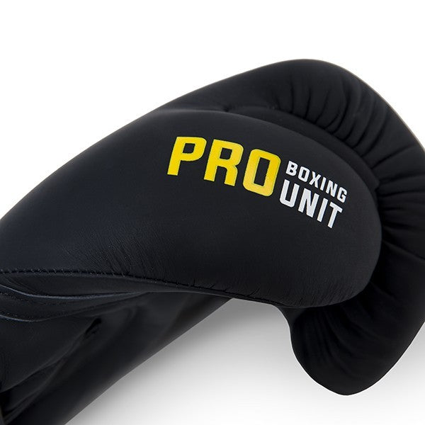 StormCloud Rękawice bokserskie ze skóry naturalnej Boxing Pro Czarne