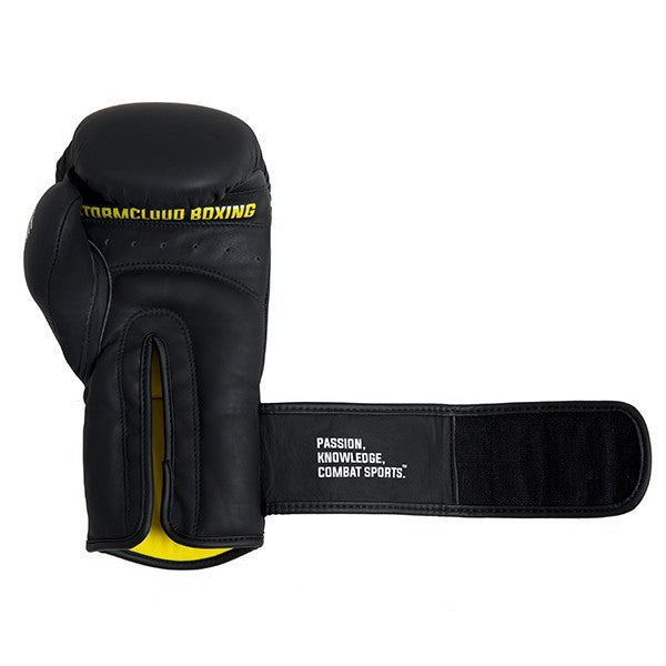 StormCloud Rękawice bokserskie ze skóry naturalnej Boxing Pro Czarne