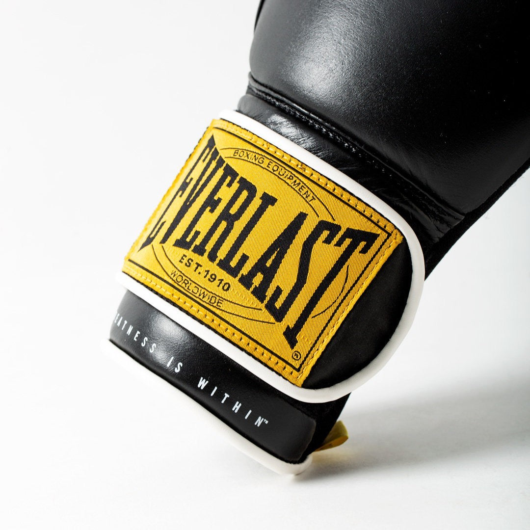 Everlast Rękawice bokserskie ze skóry naturalnej 1910 Classic Czarne