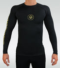 Ground Game Rashguard Męski Athletic Gold Długi Rękaw