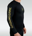 Ground Game Rashguard Męski Athletic Gold Długi Rękaw