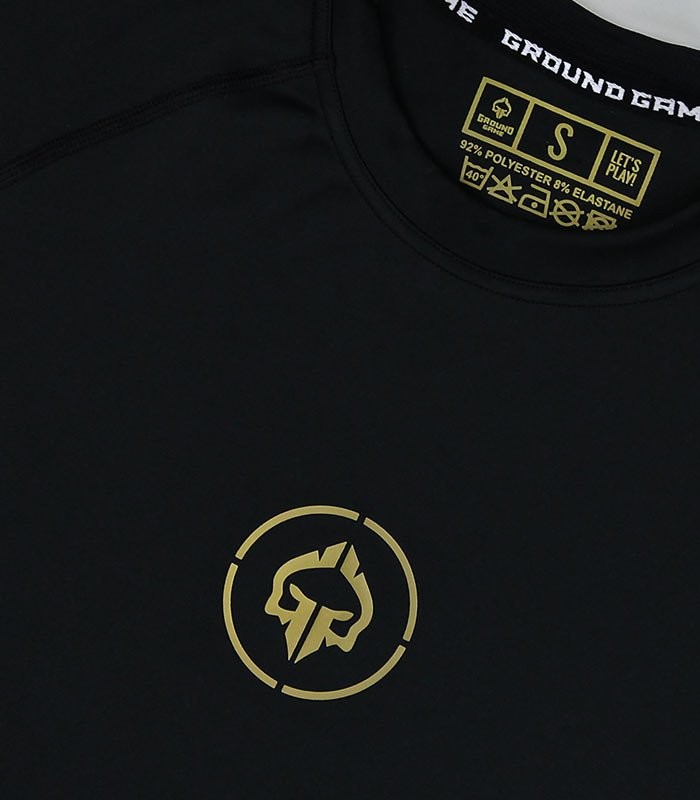 Ground Game Rashguard Męski Athletic Gold Długi Rękaw