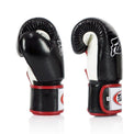 Fairtex Rękawice Bokserskie ze skóry naturalnej BGV1 Czarne/Białe/Czerwone