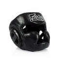 Fairtex Kask Bokserski HG13 z Ochroną Nosa Czarny/Czarny
