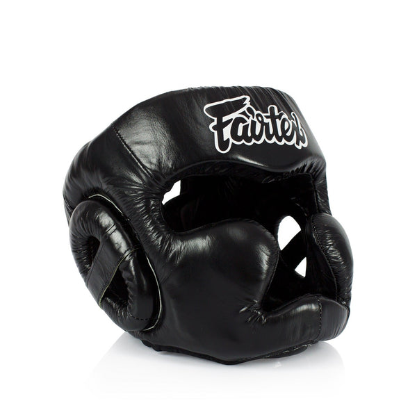 Fairtex Kask Bokserski HG13 z Ochroną Nosa Czarny/Czarny