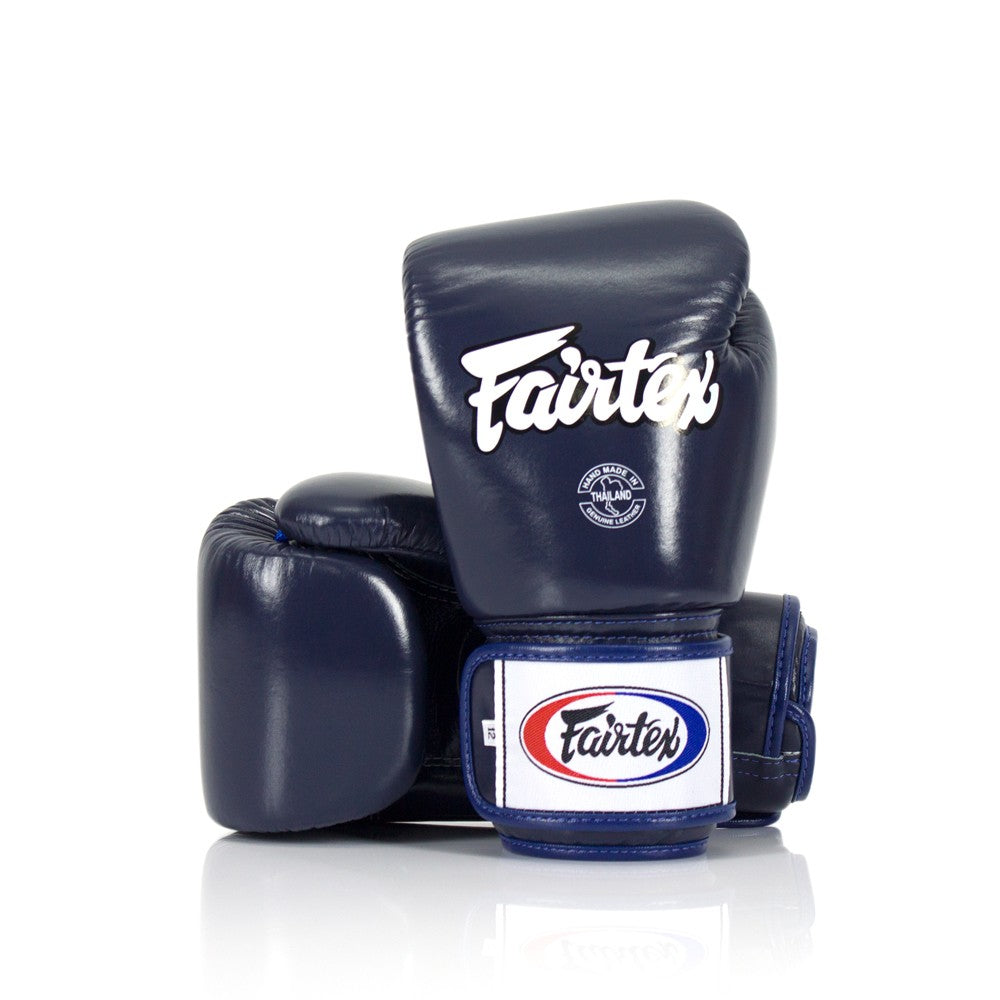 Fairtex Rękawice Bokserskie ze skóry naturalnej BGV1 Niebieski