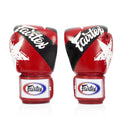 Fairtex Rękawice Bokserskie ze skóry naturalnej BGV1 Nation Czerwone