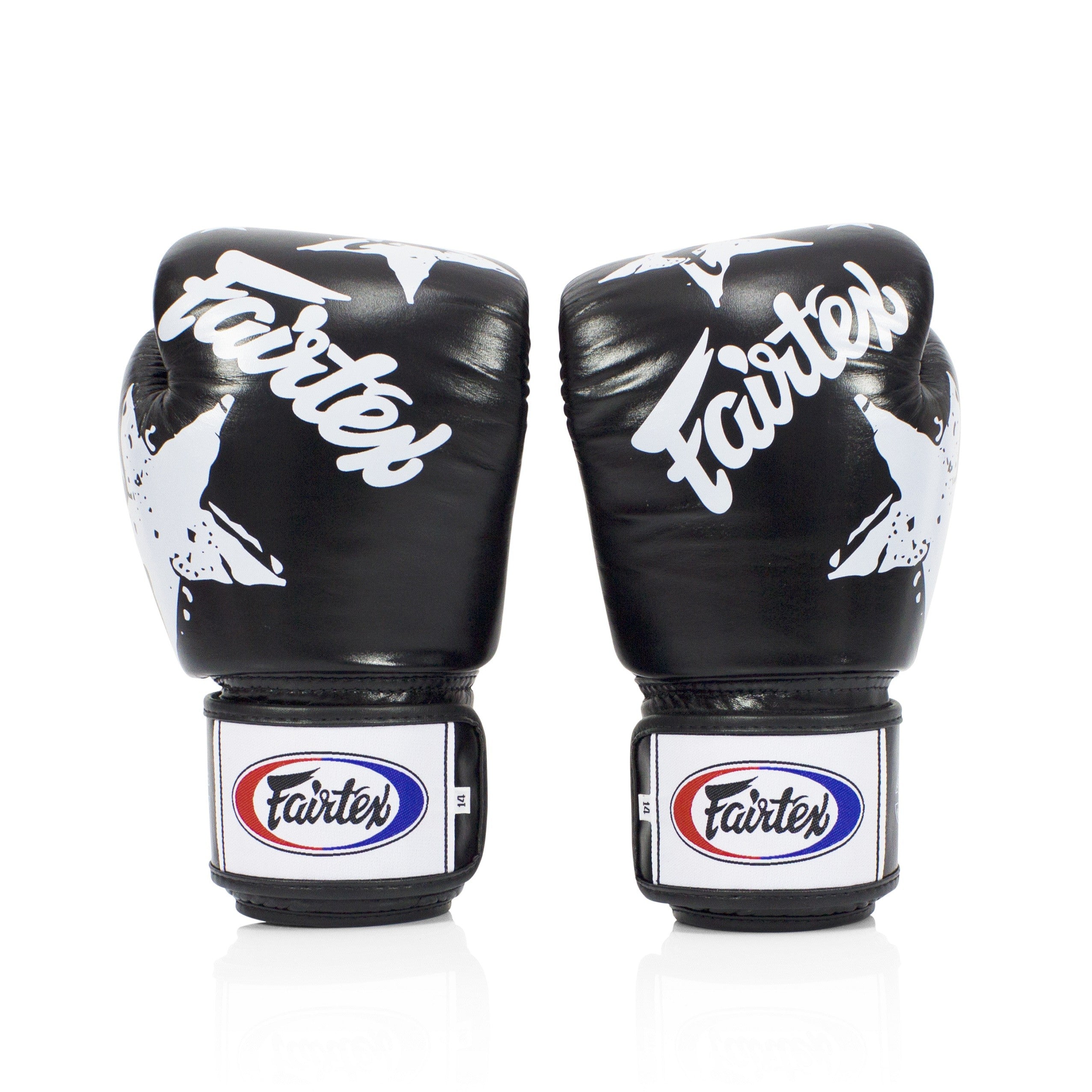 Fairtex Rękawice Bokserskie ze skóry naturalnej BGV1 Nation Czarne