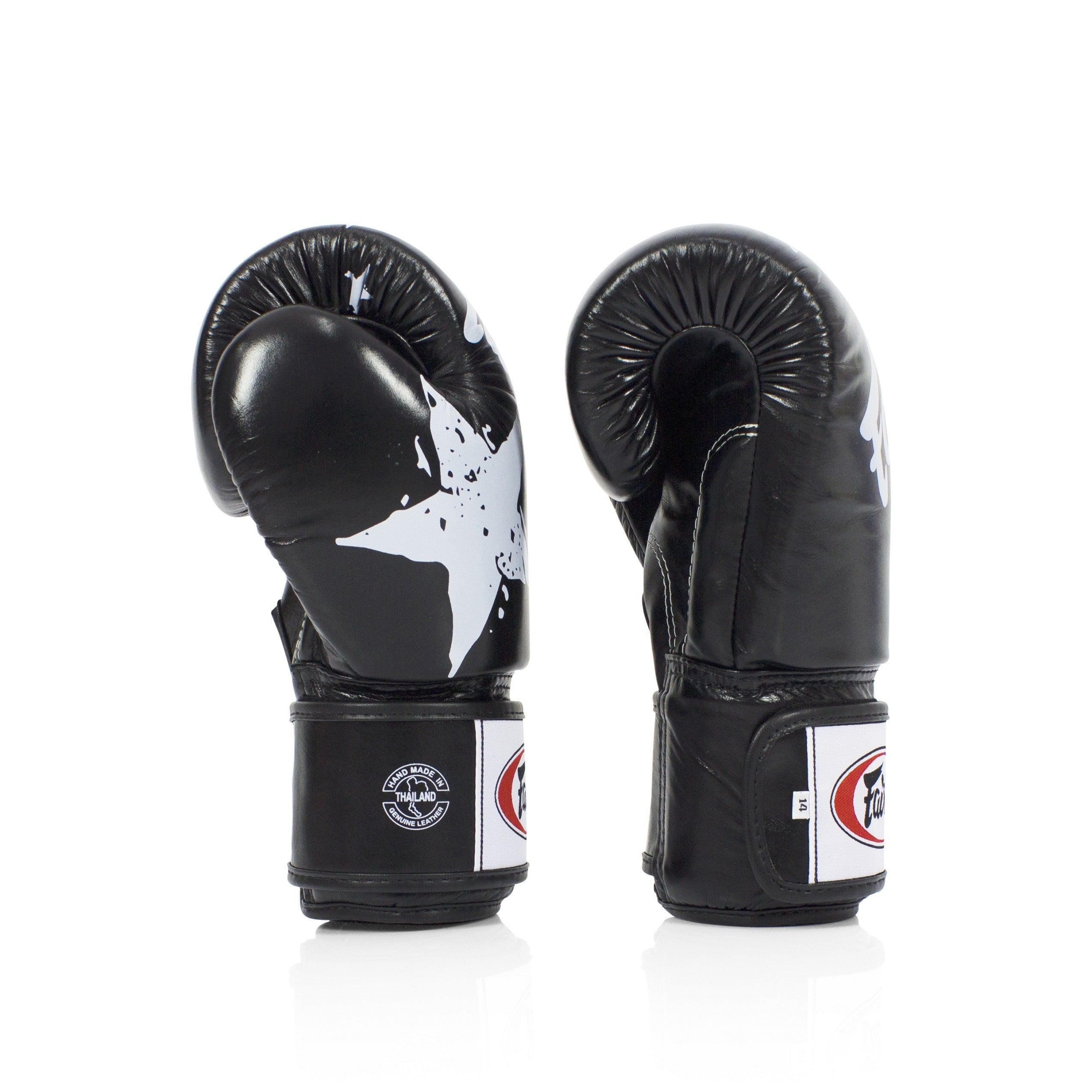Fairtex Rękawice Bokserskie ze skóry naturalnej BGV1 Nation Czarne