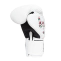 StormCloud Rękawice do Muay Thai ze skóry naturalnej Blizzard Sakura Białe