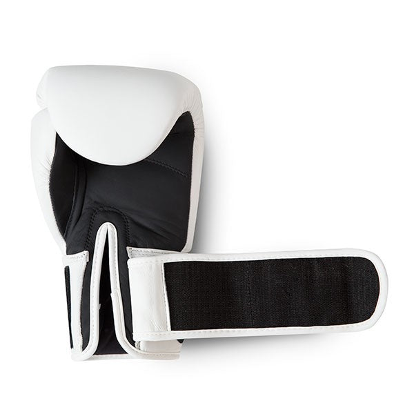 StormCloud Rękawice do Muay Thai ze skóry naturalnej Blizzard Sakura Białe