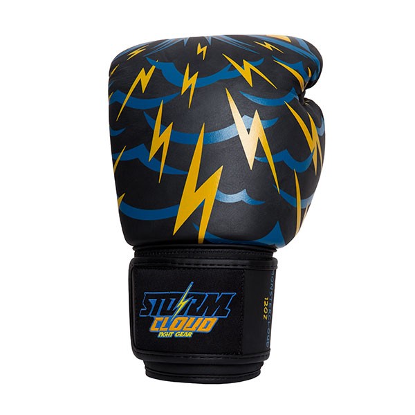 StormCloud Rękawice ze skóry naturalnej do Muay Thai Blizzard Monstercloud Czarne
