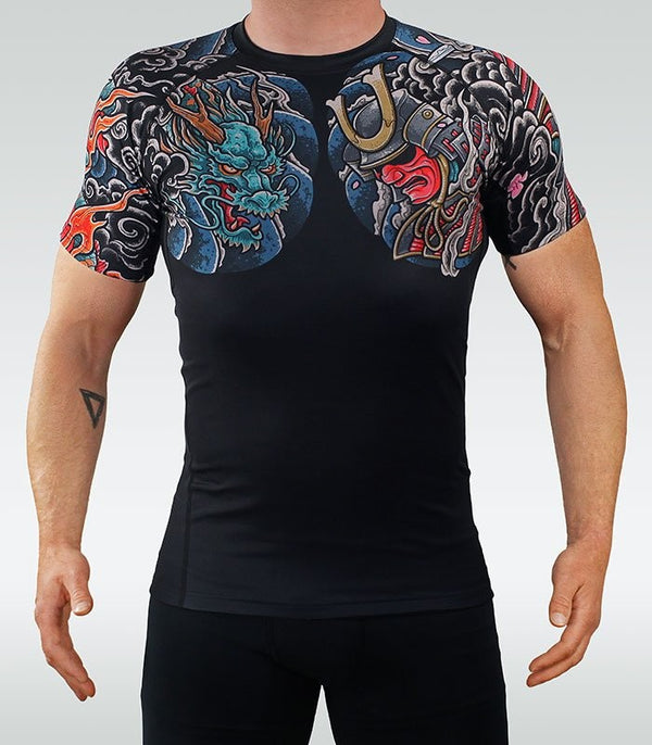 Ground Game Rashguard Męski Bushido 3.0 Krótki Rękaw