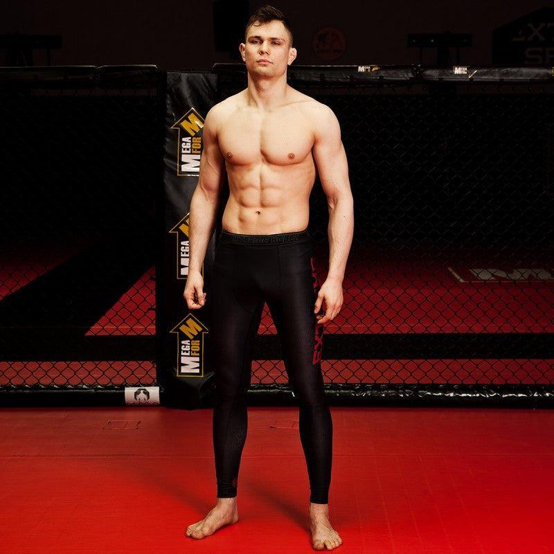Extreme Hobby Legginsy Treningowe Męskie Black Armour
