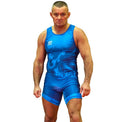 Extreme Hobby Trykot Zapaśniczy Wrestling Niebieski
