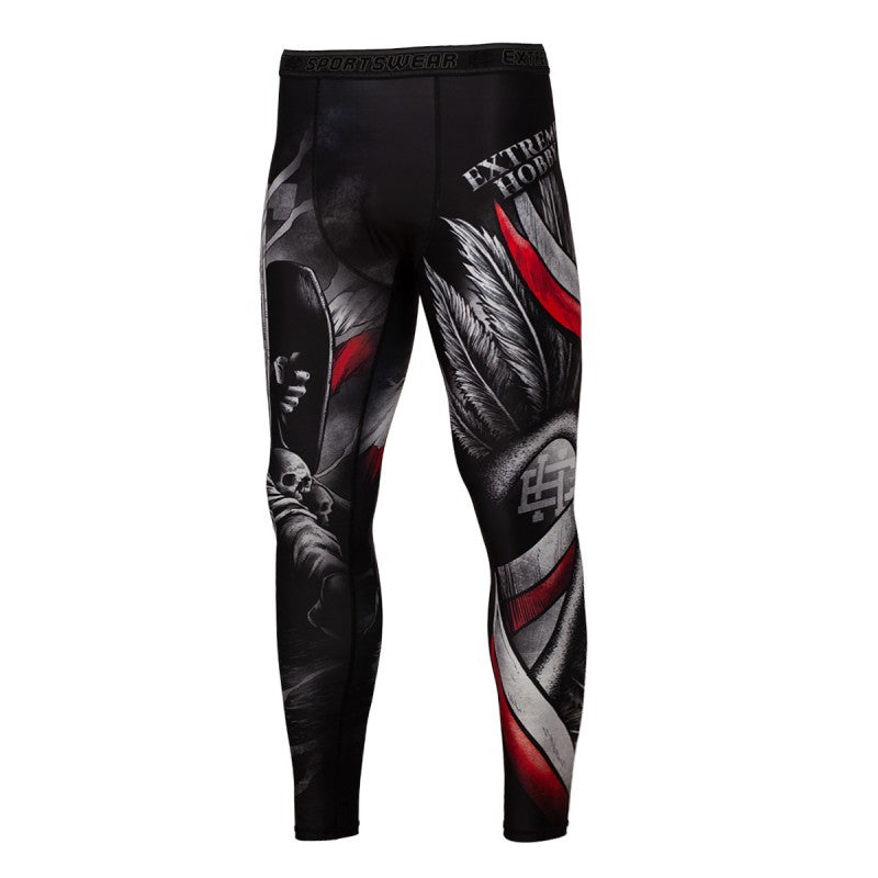 Extreme Hobby Legginsy Treningowe Męskie Husarz Czarne