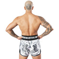8 Weapons Spodenki Muay Thai Sak Yant Tigers Białe
