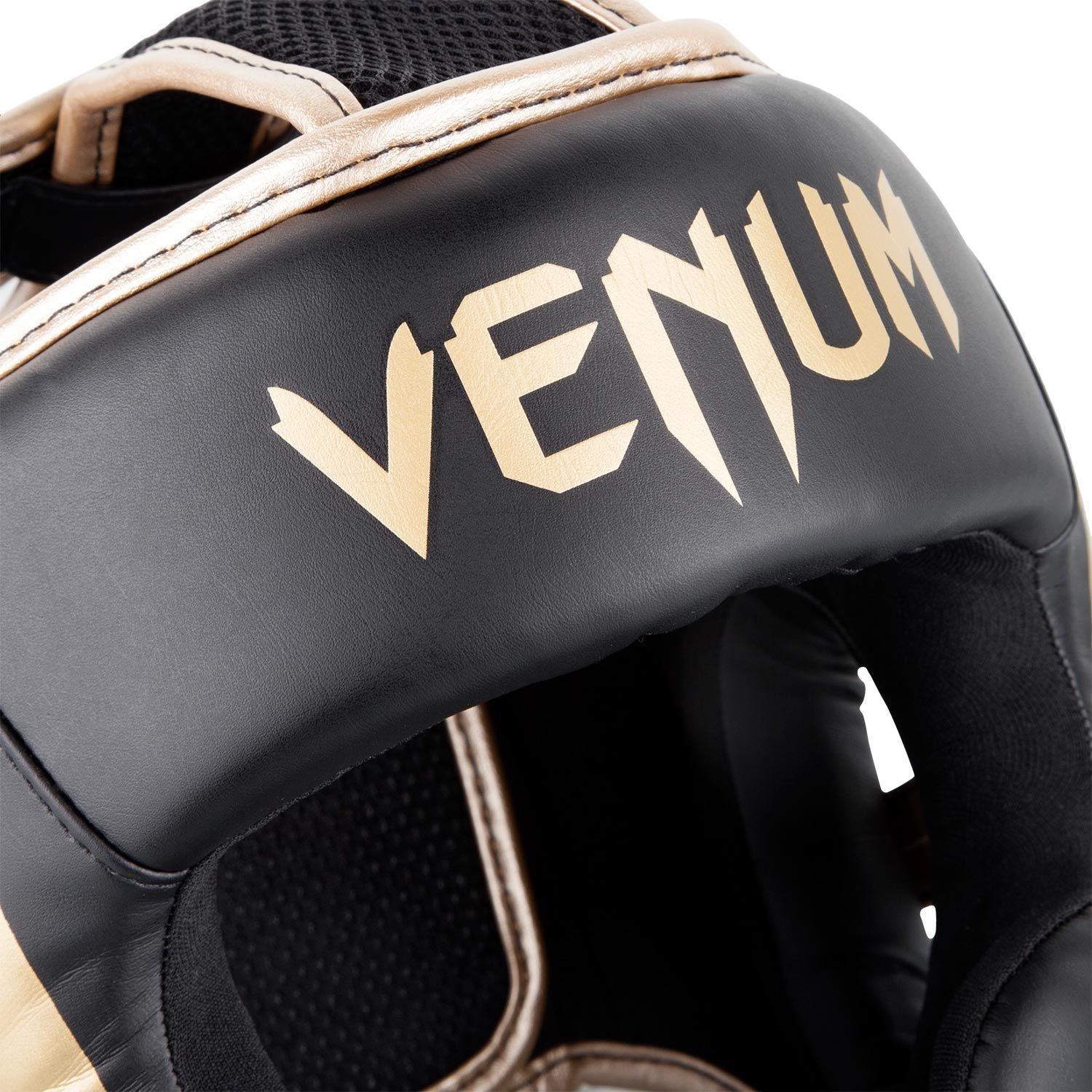 Venum Kask Bokserski Elite Czarny/Złoty