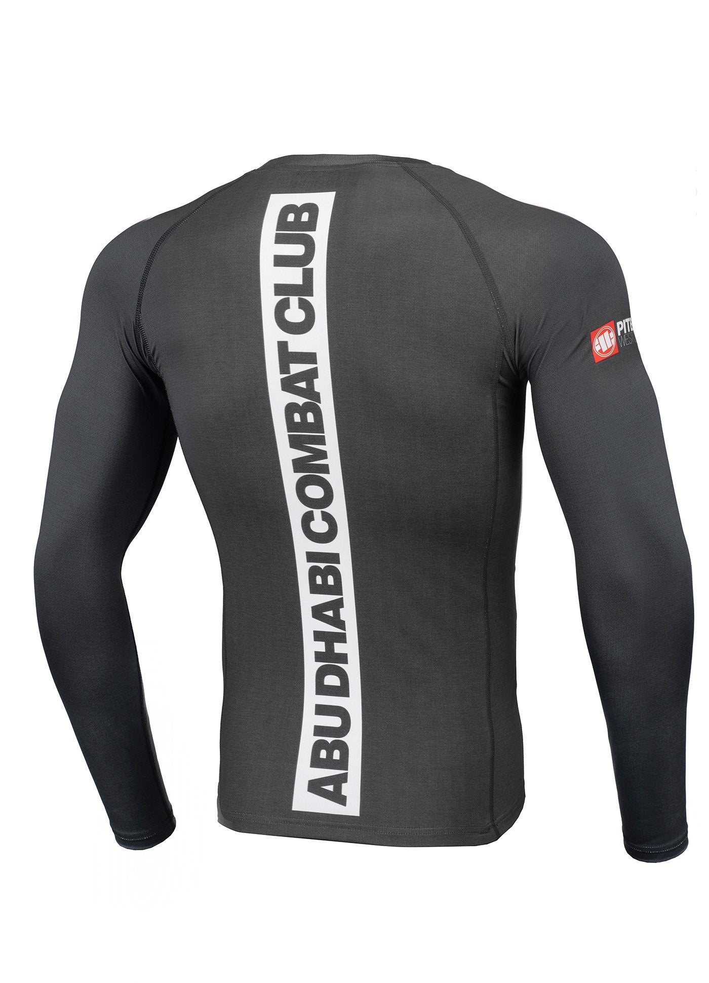 Pitbull Rashguard Męski ADCC Hilltop Długi Rękaw Szary