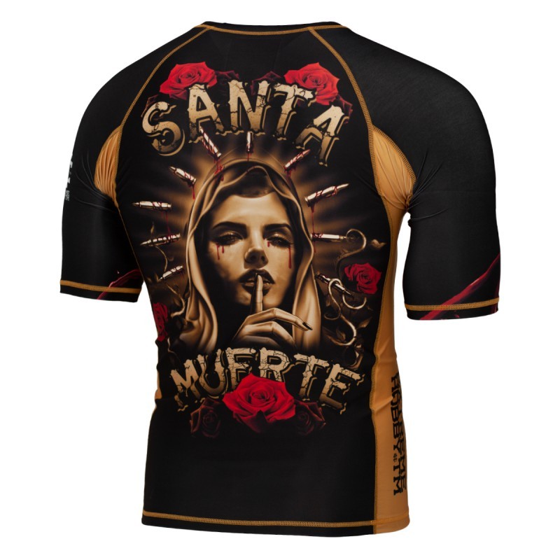 Extreme Hobby Rashguard Męski Santa Muerte Krótki Rękaw