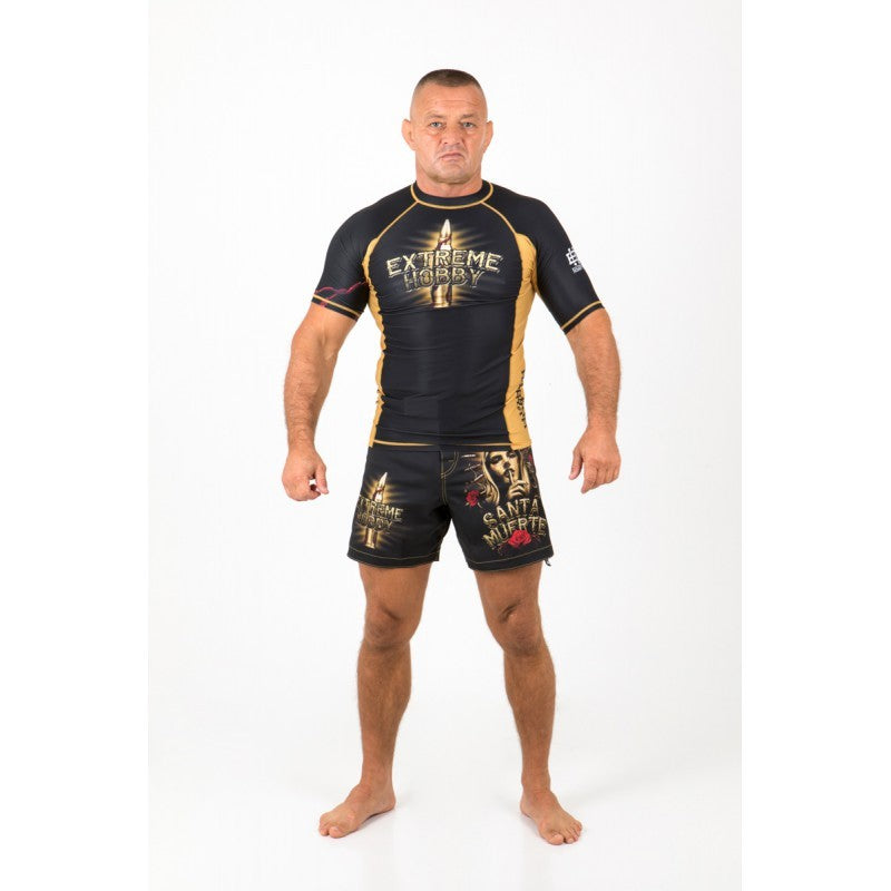 Extreme Hobby Rashguard Męski Santa Muerte Krótki Rękaw