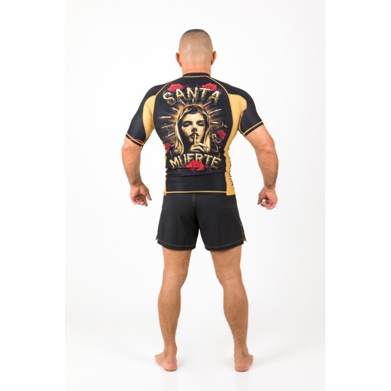 Extreme Hobby Rashguard Męski Santa Muerte Krótki Rękaw