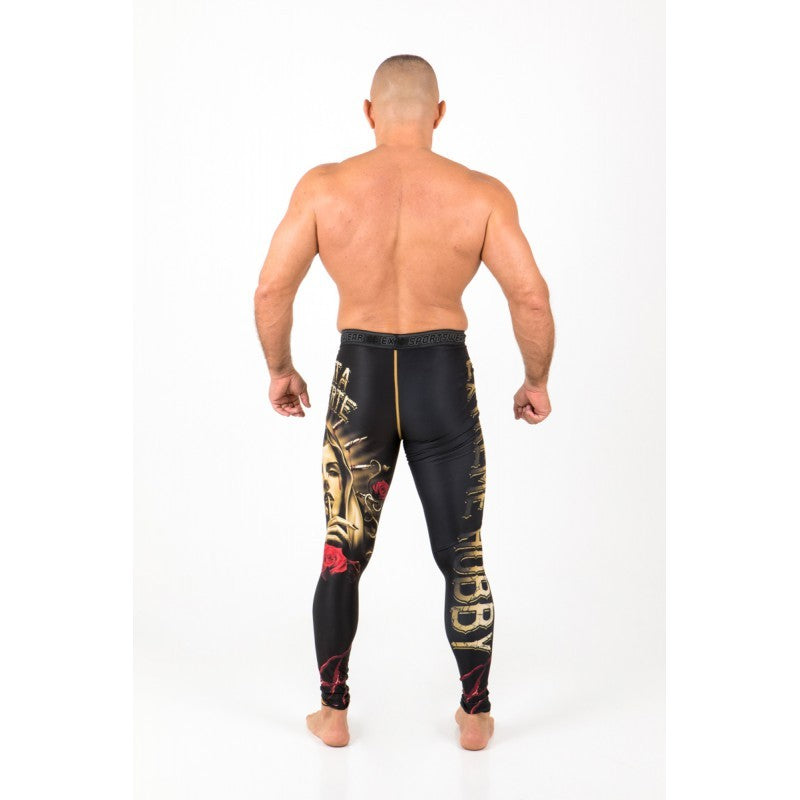 Extreme Hobby Legginsy Treningowe Męskie Santa Muerte