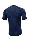 Pitbull Rashguard Męski Performance Pro Plus Small Logo Melanż Niebieski