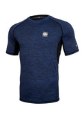 Pitbull Rashguard Męski Performance Pro Plus Small Logo Melanż Niebieski
