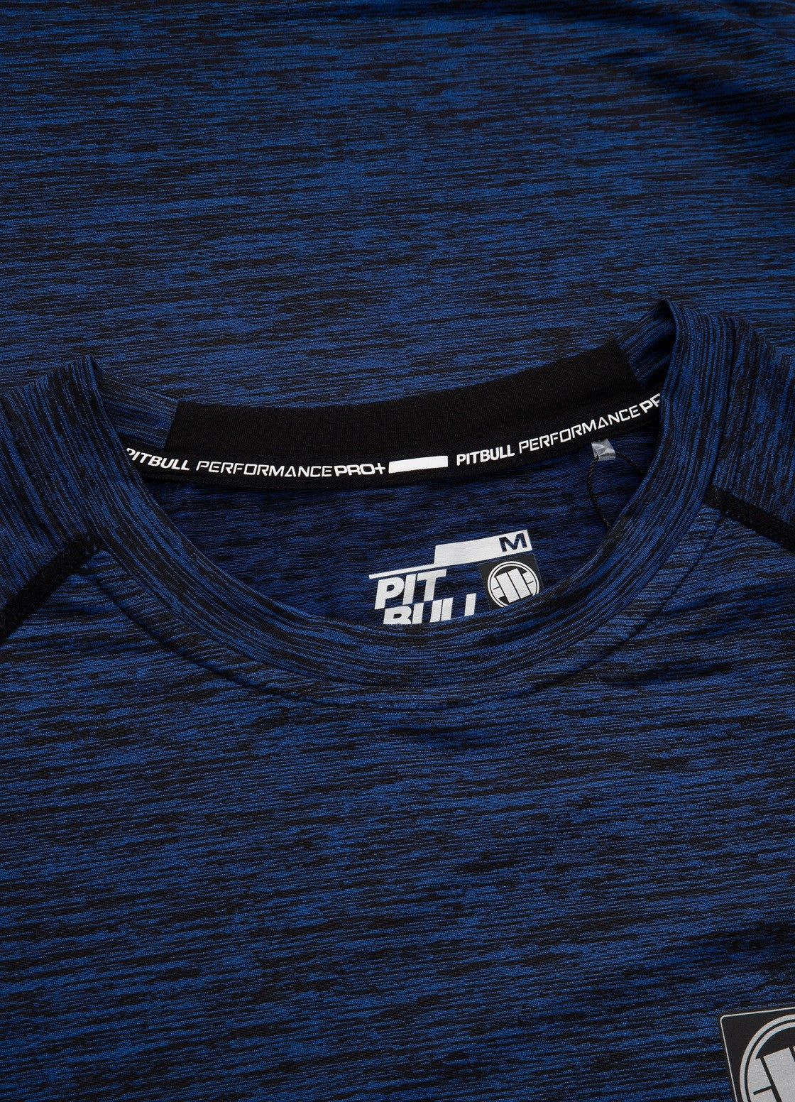 Pitbull Rashguard Męski Performance Pro Plus Small Logo Melanż Niebieski