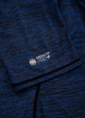 Pitbull Rashguard Męski Performance Pro Plus Small Logo Melanż Niebieski