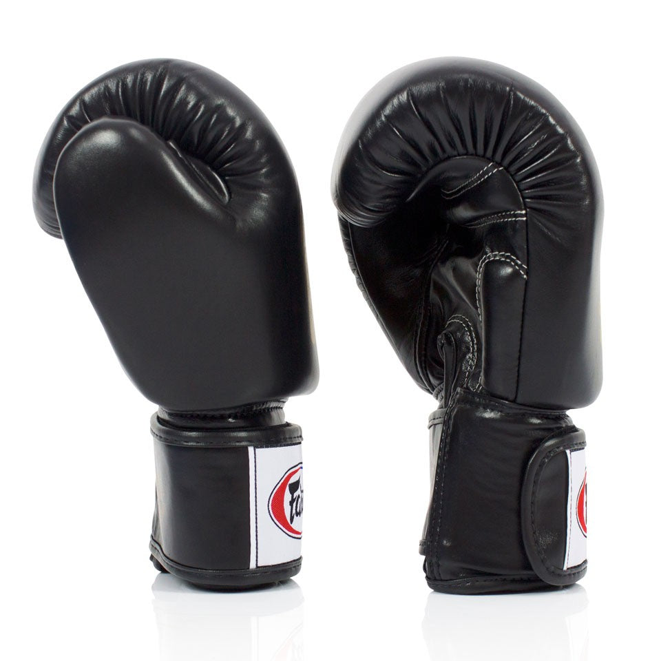 Fairtex Rękawice Bokserskie ze skóry naturalnej BGV19 Czarne