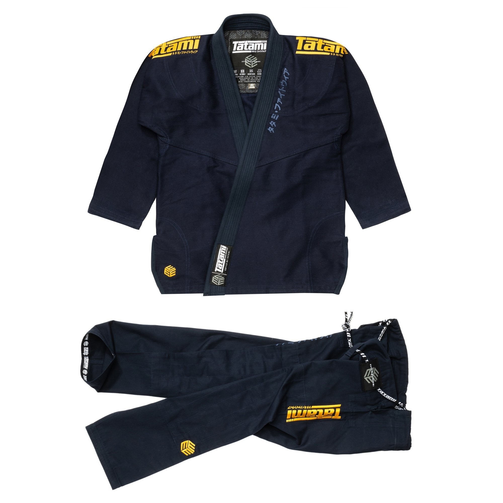 Tatami Kimono/Gi BJJ Męskie Estilo Black Label Granatowe/Złote