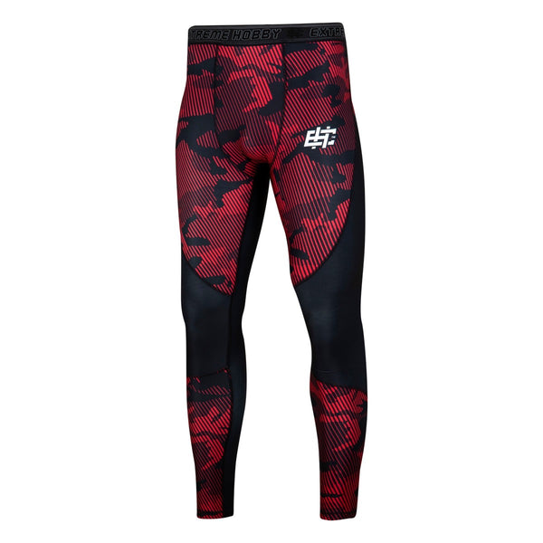Extreme Hobby Legginsy Treningowe Męskie Havoc Czerwone