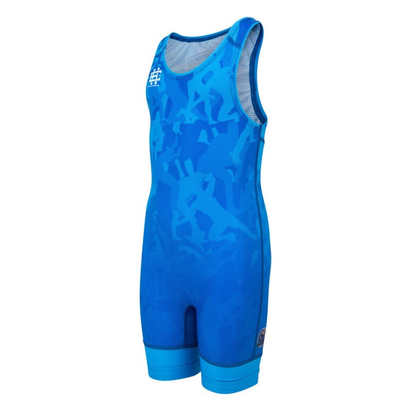 Extreme Hobby Trykot Zapaśniczy dla Dzieci Wrestling 2 Niebieski