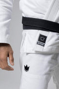 KiNGZ Kimono/Gi BJJ Męskie The One Białe + biały pas w komplecie
