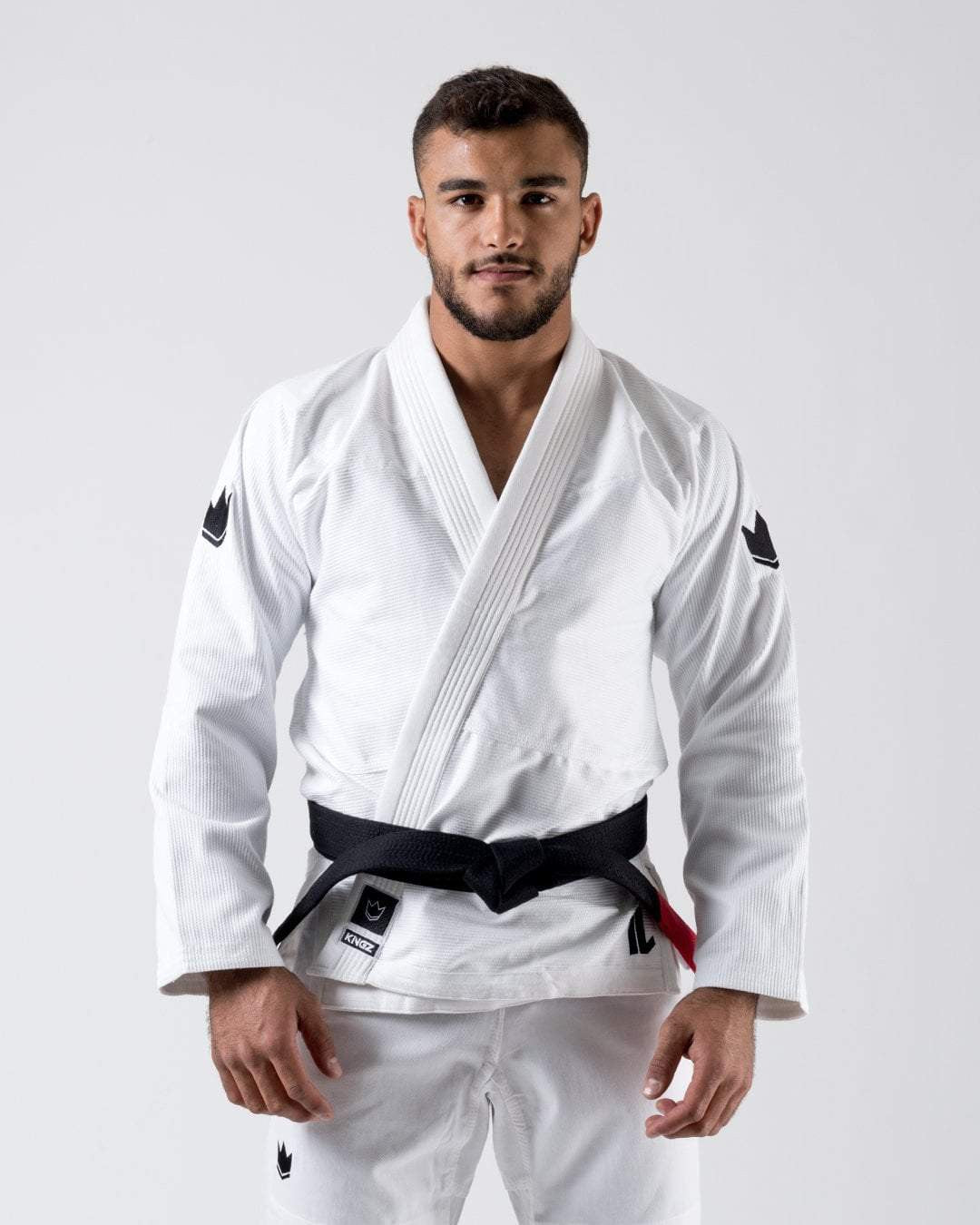 KiNGZ Kimono/Gi BJJ Męskie The One Białe + biały pas w komplecie