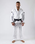 KiNGZ Kimono/Gi BJJ Męskie The One Białe + biały pas w komplecie